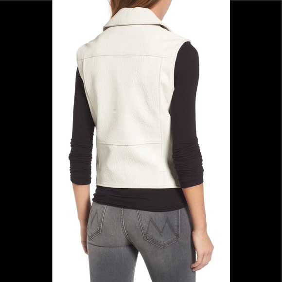 🔥🔥DEREK LAM 10 CROSBY leather moto vest - Picture 6 of 17